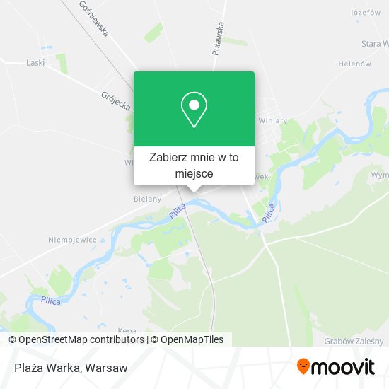 Mapa Plaża Warka