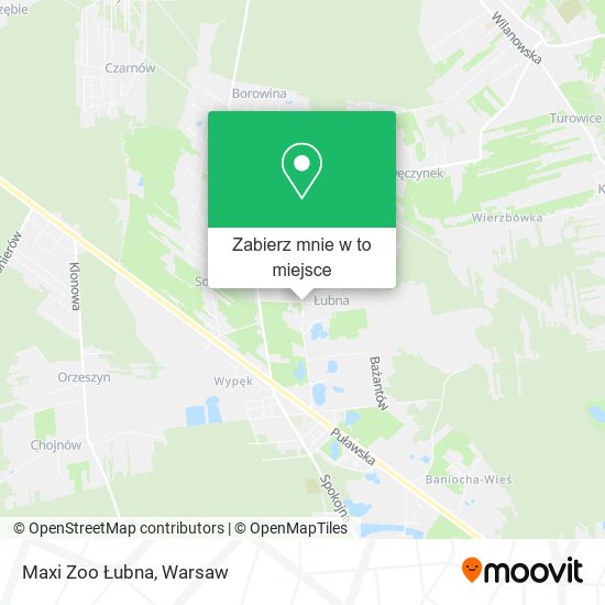 Mapa Maxi Zoo Łubna