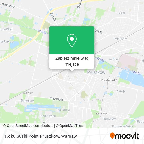 Mapa Koku Sushi Point Pruszków