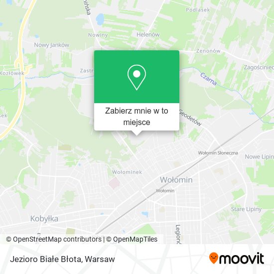 Mapa Jezioro Białe Błota