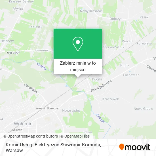 Mapa Komir Usługi Elektryczne Sławomir Komuda