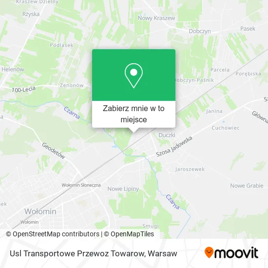 Mapa Usl Transportowe Przewoz Towarow