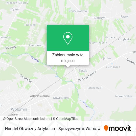 Mapa Handel Obwozny Artykulami Spozywczymi