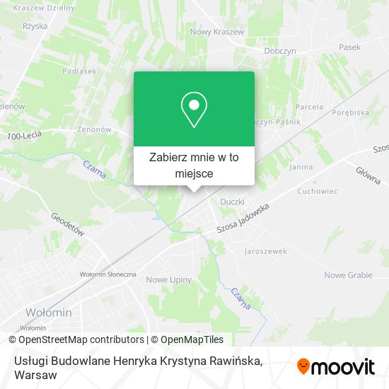 Mapa Usługi Budowlane Henryka Krystyna Rawińska