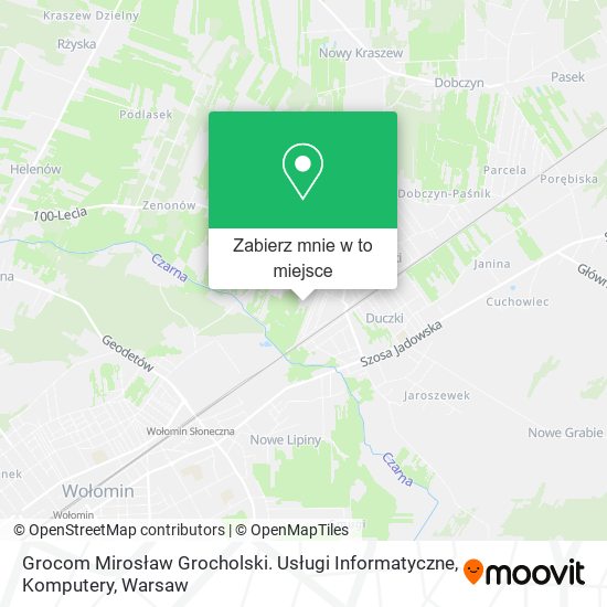 Mapa Grocom Mirosław Grocholski. Usługi Informatyczne, Komputery