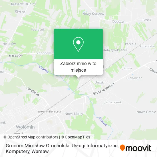 Mapa Grocom Mirosław Grocholski. Usługi Informatyczne, Komputery