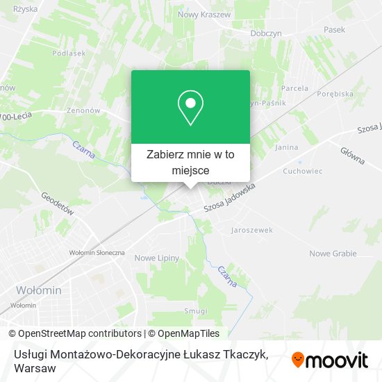 Mapa Usługi Montażowo-Dekoracyjne Łukasz Tkaczyk