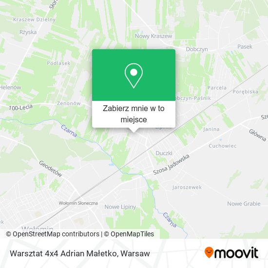 Mapa Warsztat 4x4 Adrian Małetko