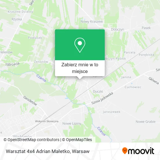 Mapa Warsztat 4x4 Adrian Małetko