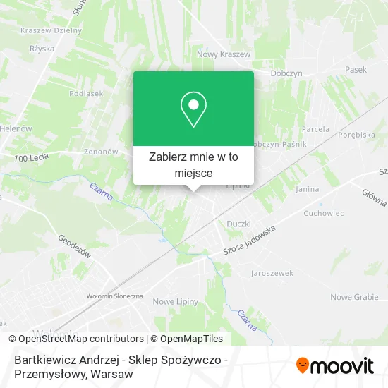 Mapa Bartkiewicz Andrzej - Sklep Spożywczo - Przemysłowy