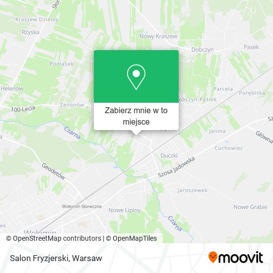 Mapa Salon Fryzjerski