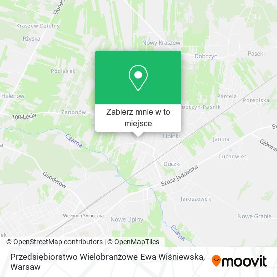 Mapa Przedsiębiorstwo Wielobranżowe Ewa Wiśniewska