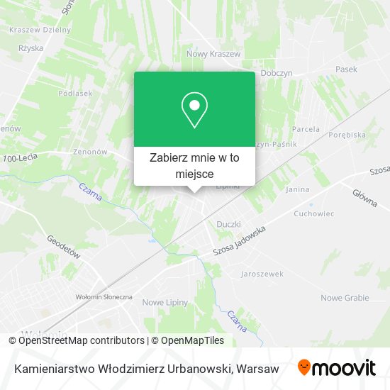 Mapa Kamieniarstwo Włodzimierz Urbanowski