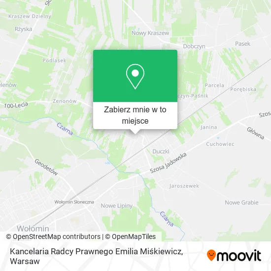 Mapa Kancelaria Radcy Prawnego Emilia Miśkiewicz