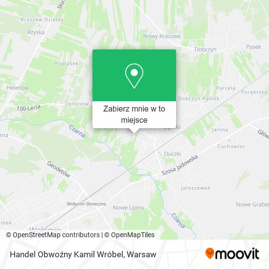 Mapa Handel Obwoźny Kamil Wróbel