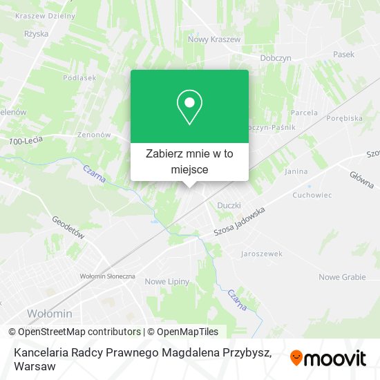 Mapa Kancelaria Radcy Prawnego Magdalena Przybysz