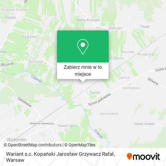 Mapa Wariant s.c. Kopański Jarosław Grzywacz Rafał