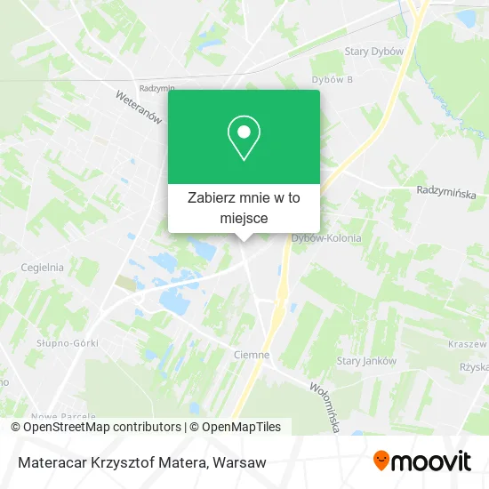 Mapa Materacar Krzysztof Matera
