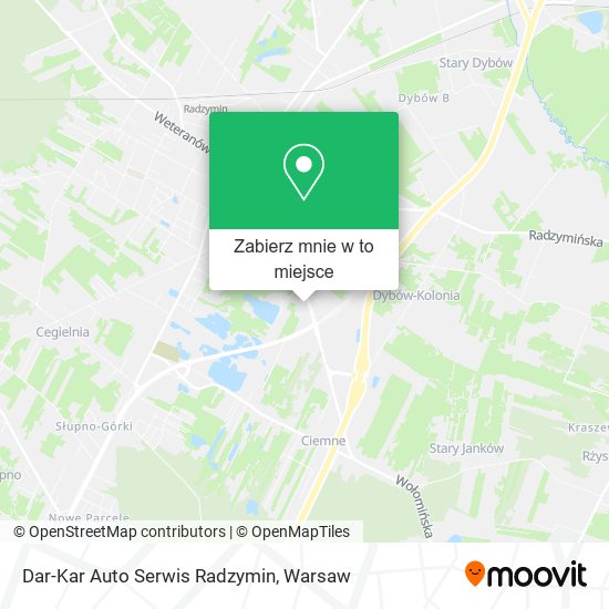 Mapa Dar-Kar Auto Serwis Radzymin