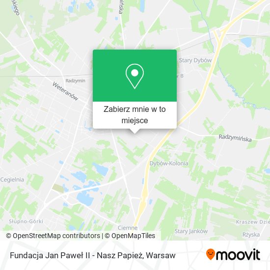 Mapa Fundacja Jan Paweł II - Nasz Papież