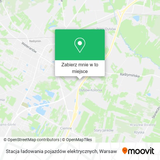 Mapa Stacja ładowania pojazdów elektrycznych