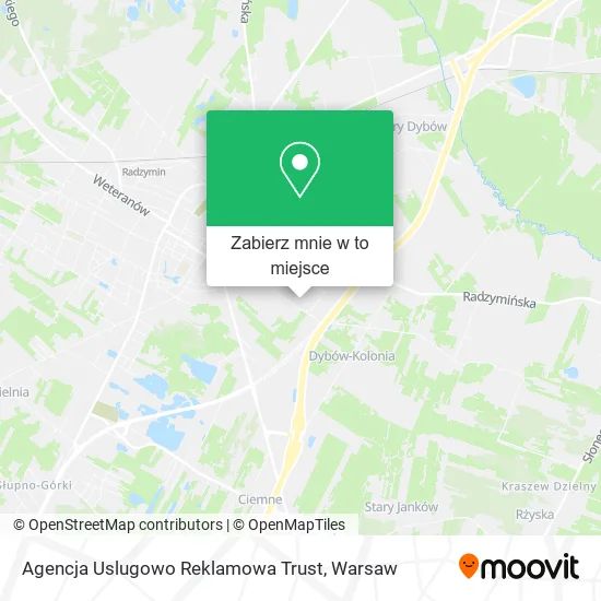 Mapa Agencja Uslugowo Reklamowa Trust