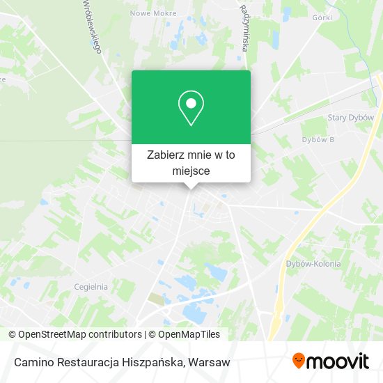 Mapa Camino Restauracja Hiszpańska