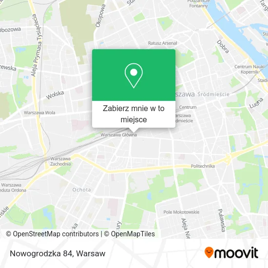 Mapa Nowogrodzka 84