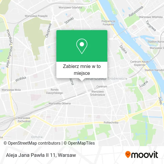 Mapa Aleja Jana Pawła II 11