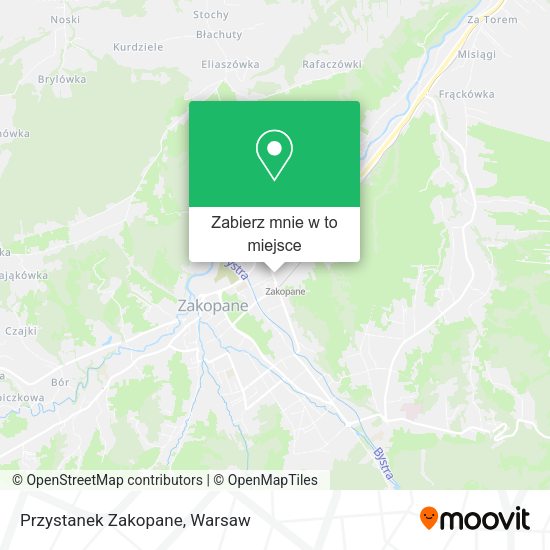 Mapa Przystanek Zakopane