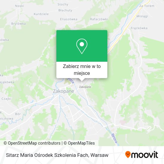 Mapa Sitarz Maria Ośrodek Szkolenia Fach