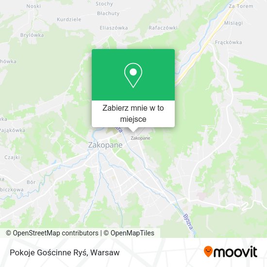 Mapa Pokoje Gościnne Ryś