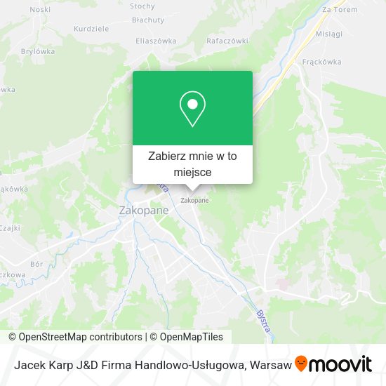 Mapa Jacek Karp J&D Firma Handlowo-Usługowa