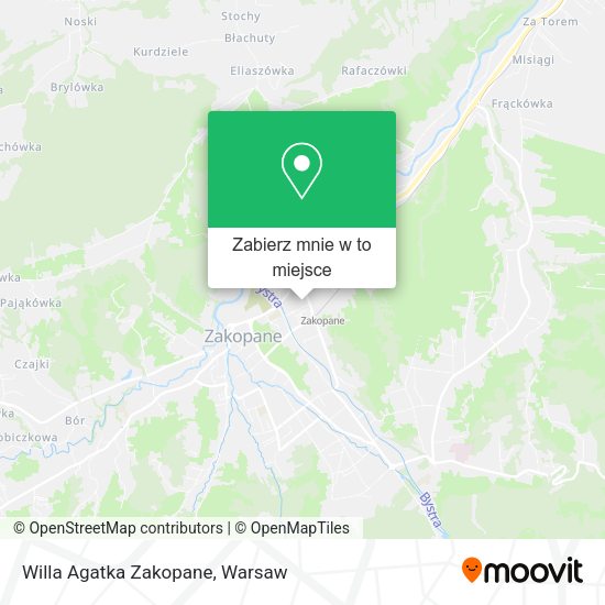 Mapa Willa Agatka Zakopane