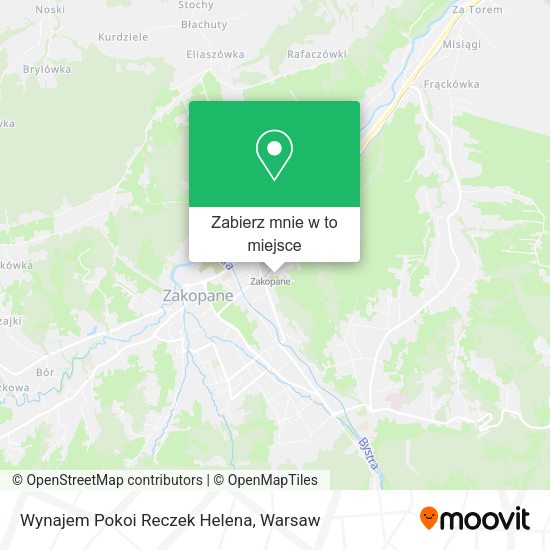 Mapa Wynajem Pokoi Reczek Helena