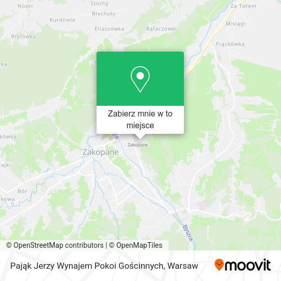 Mapa Pająk Jerzy Wynajem Pokoi Gościnnych