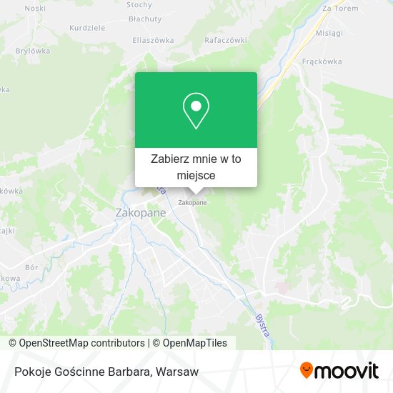 Mapa Pokoje Gościnne Barbara