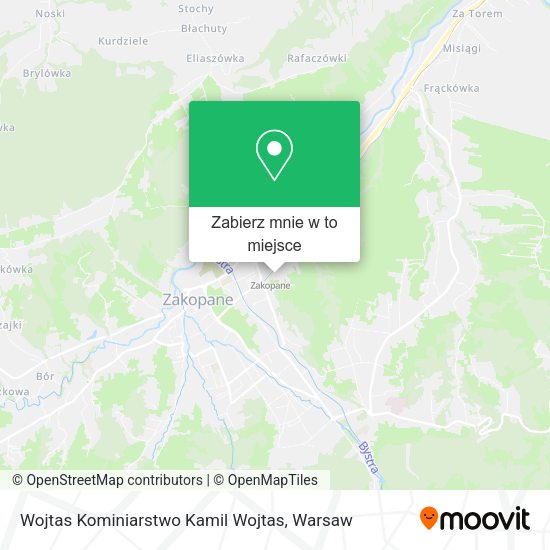 Mapa Wojtas Kominiarstwo Kamil Wojtas