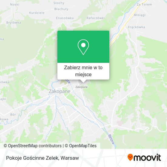 Mapa Pokoje Gościnne Zelek