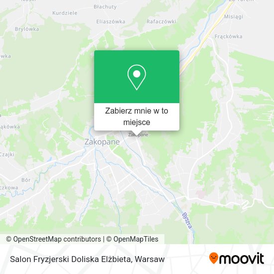 Mapa Salon Fryzjerski Doliska Elżbieta