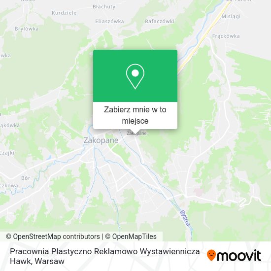 Mapa Pracownia Plastyczno Reklamowo Wystawiennicza Hawk