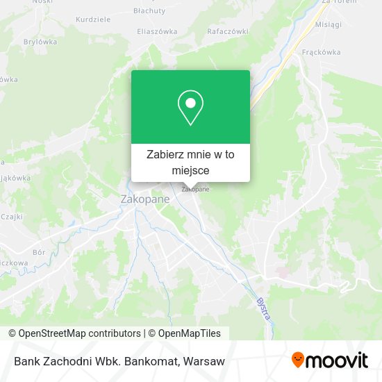 Mapa Bank Zachodni Wbk. Bankomat