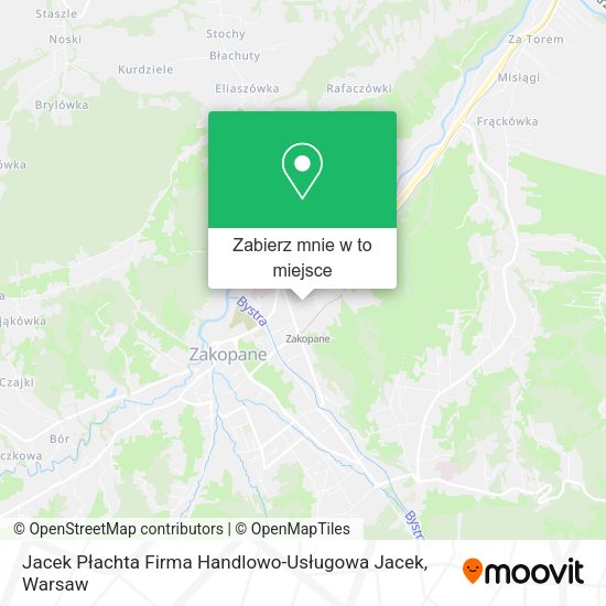 Mapa Jacek Płachta Firma Handlowo-Usługowa Jacek