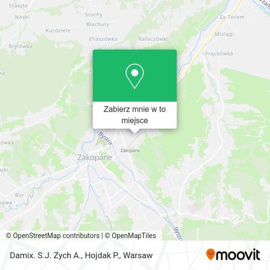 Mapa Damix. S.J. Zych A., Hojdak P.