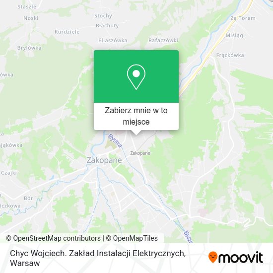 Mapa Chyc Wojciech. Zakład Instalacji Elektrycznych