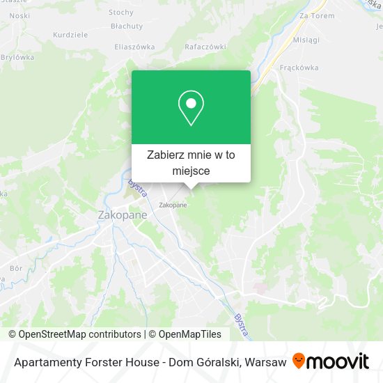 Mapa Apartamenty Forster House - Dom Góralski