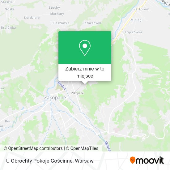 Mapa U Obrochty Pokoje Gościnne