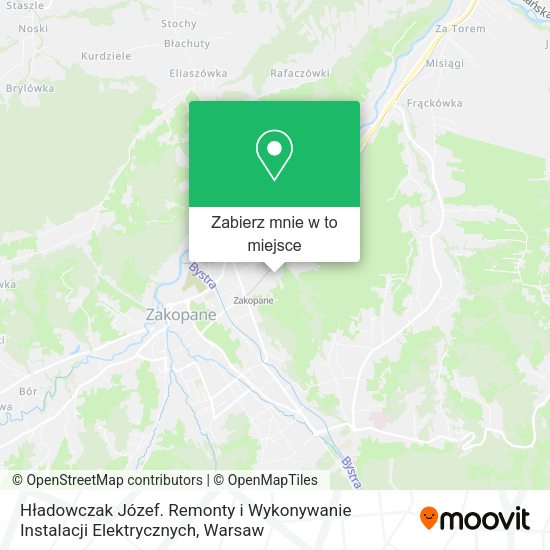 Mapa Hładowczak Józef. Remonty i Wykonywanie Instalacji Elektrycznych