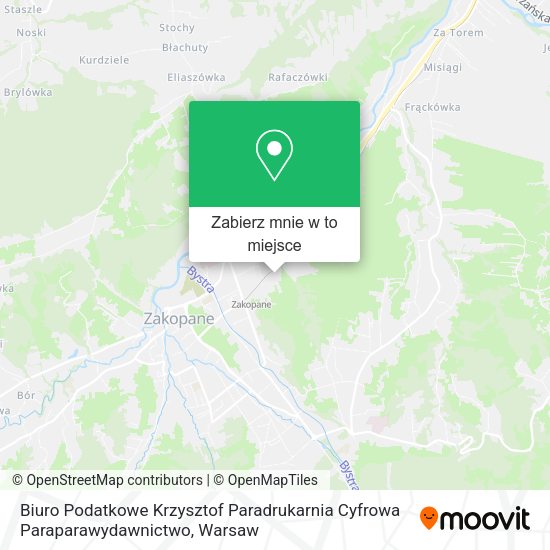 Mapa Biuro Podatkowe Krzysztof Paradrukarnia Cyfrowa Paraparawydawnictwo