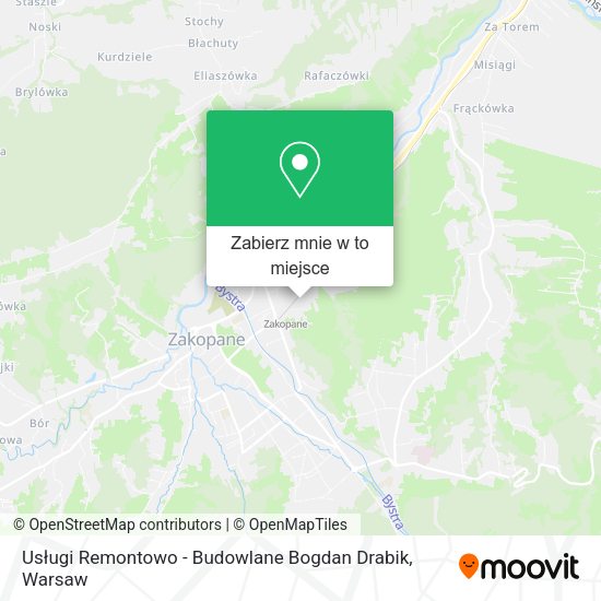 Mapa Usługi Remontowo - Budowlane Bogdan Drabik